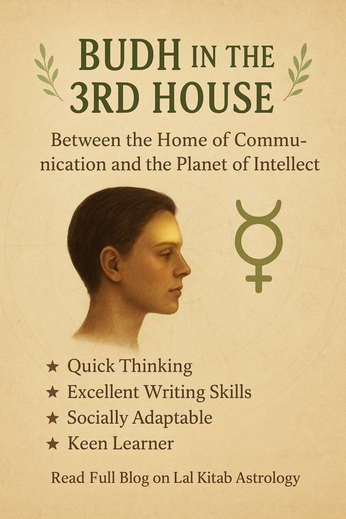 Budh in the Third House of Lal Kitab