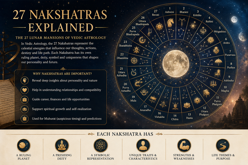 27 Nakshatras Explained: The Foundation of Vedic Astrology
