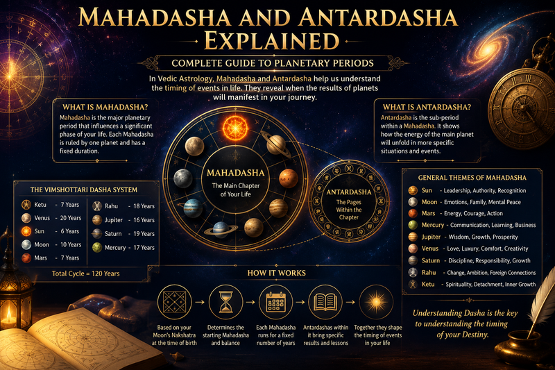 Mahadasha and Antardasha Explained: The Timeline of Your Destiny