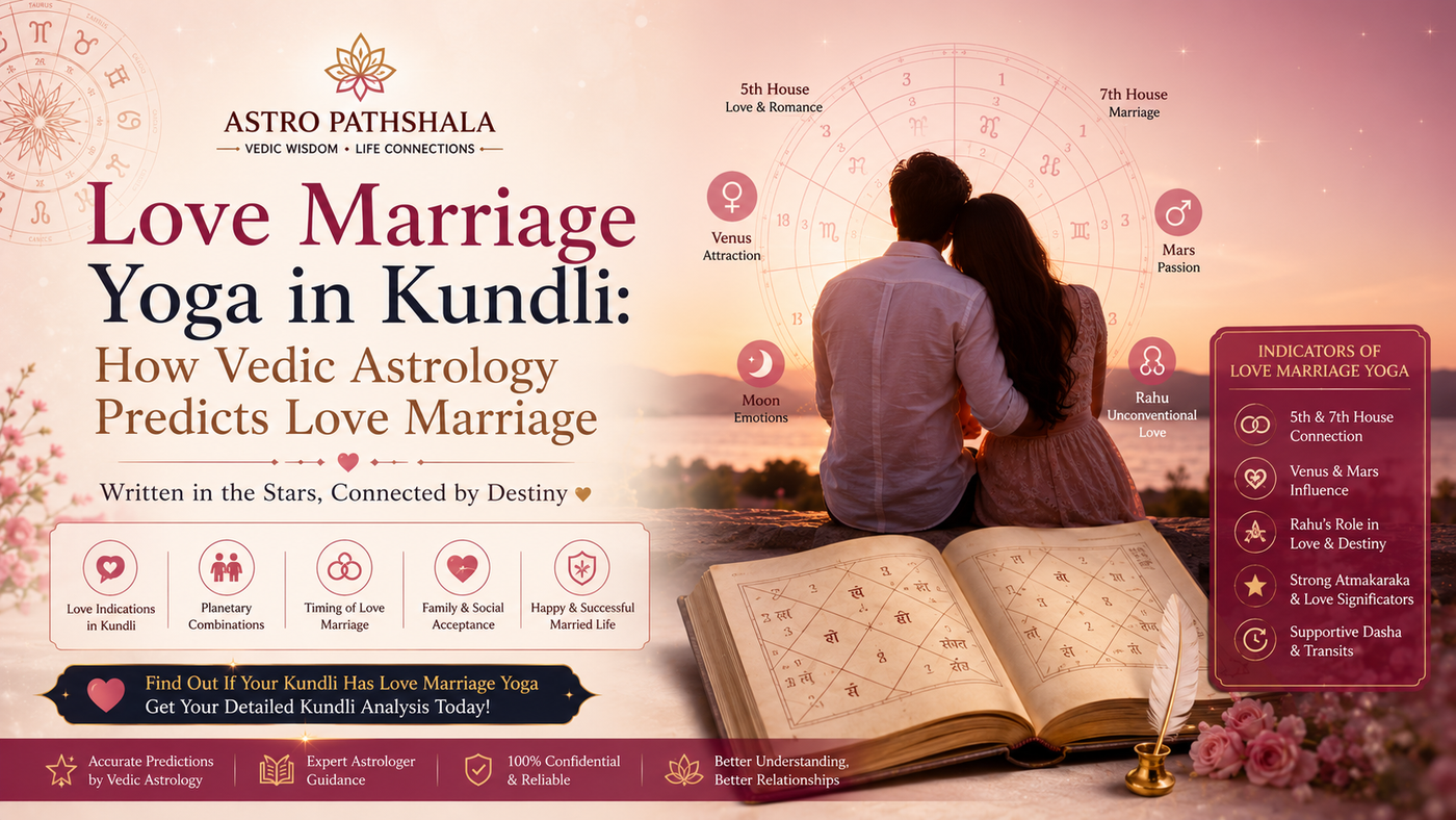 Love Marriage Yoga in Kundli: How Vedic Astrology Predicts Love Marriage