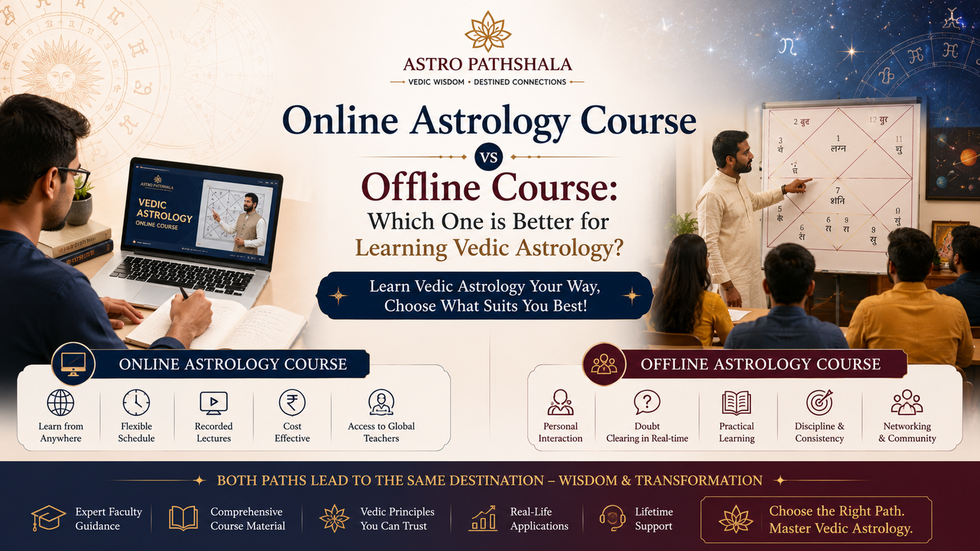 Online Astrology Course vs Offline Course: Which One is Better for Learning Vedic Astrology?