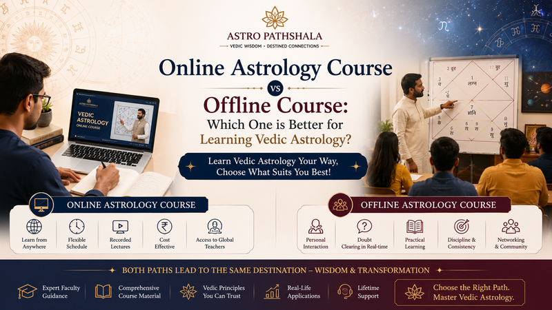 Online Astrology Course vs Offline Course: Which One is Better for Learning Vedic Astrology?