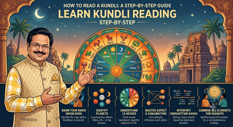 How to Read a Kundli Step by Step – A Complete Beginner's Guide