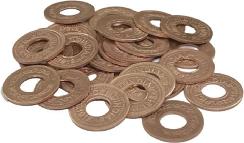Copper Coin with Hole | तांबे का छेद वाला सिक्का