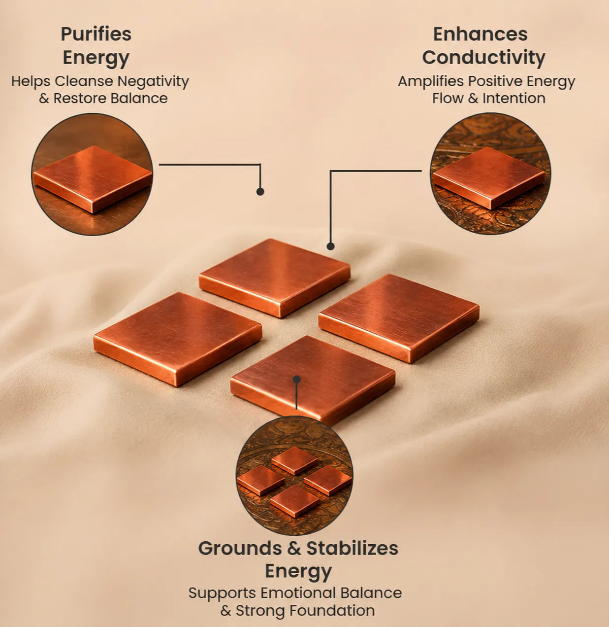 Copper Square Pieces | तांबे के चकोर टुकड़े