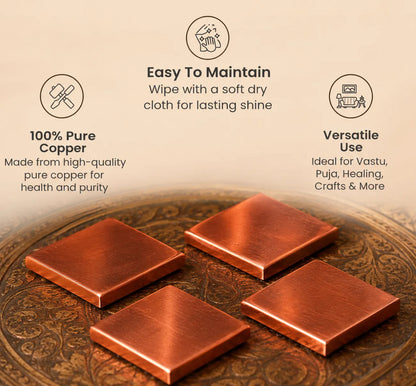 Copper Square Pieces | तांबे के चकोर टुकड़े
