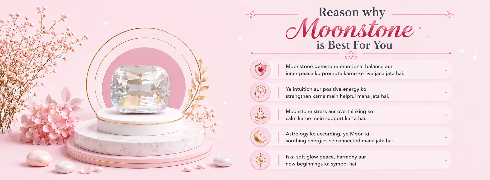 Moonstone Gemstone — detail banner 1