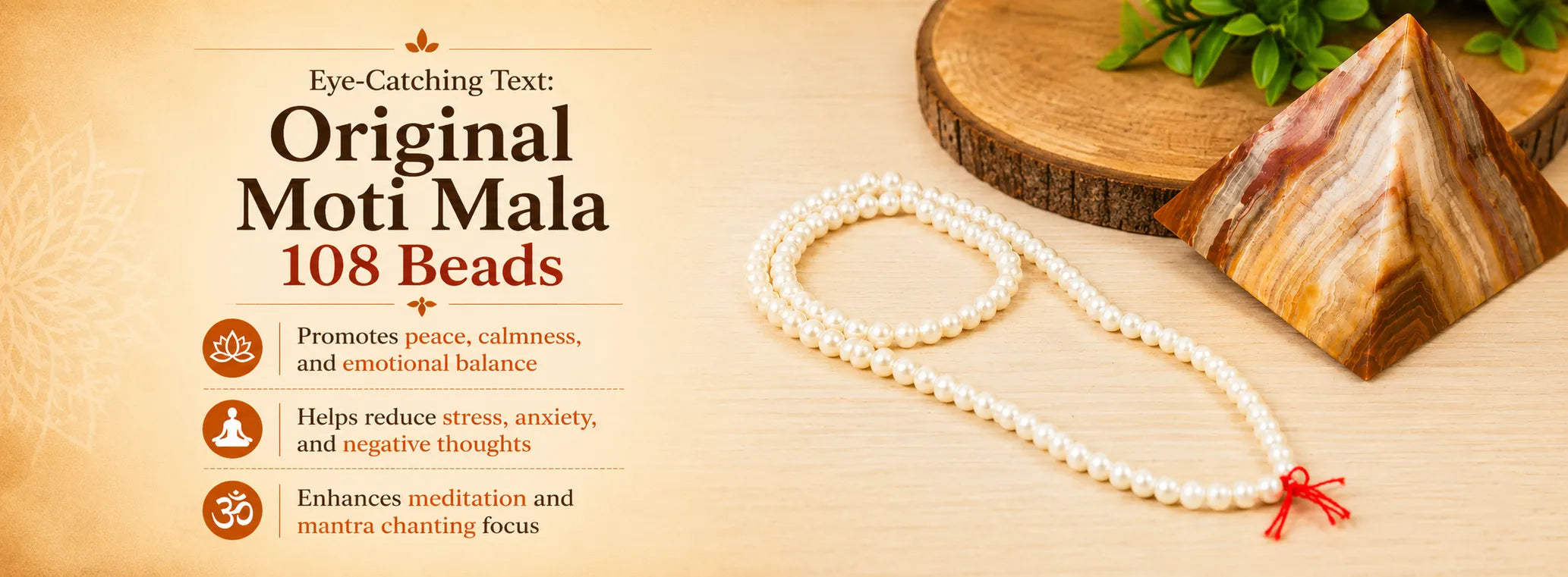 Original Moti Mala 108 Beads — detail banner 1
