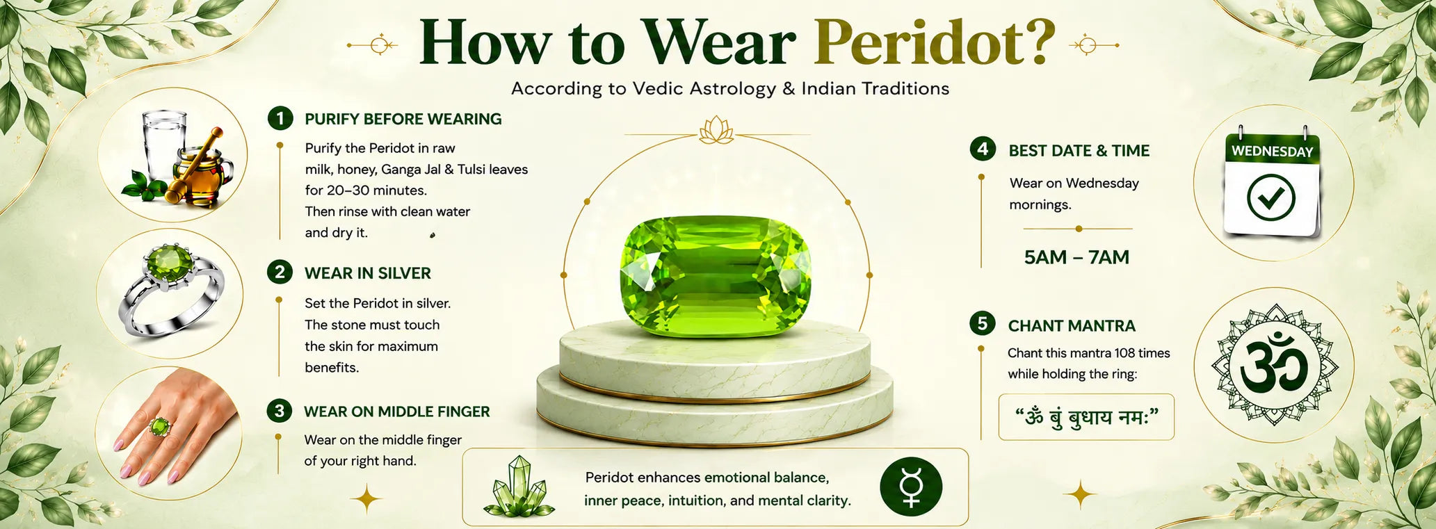 Peridot Gemstone — detail banner 1