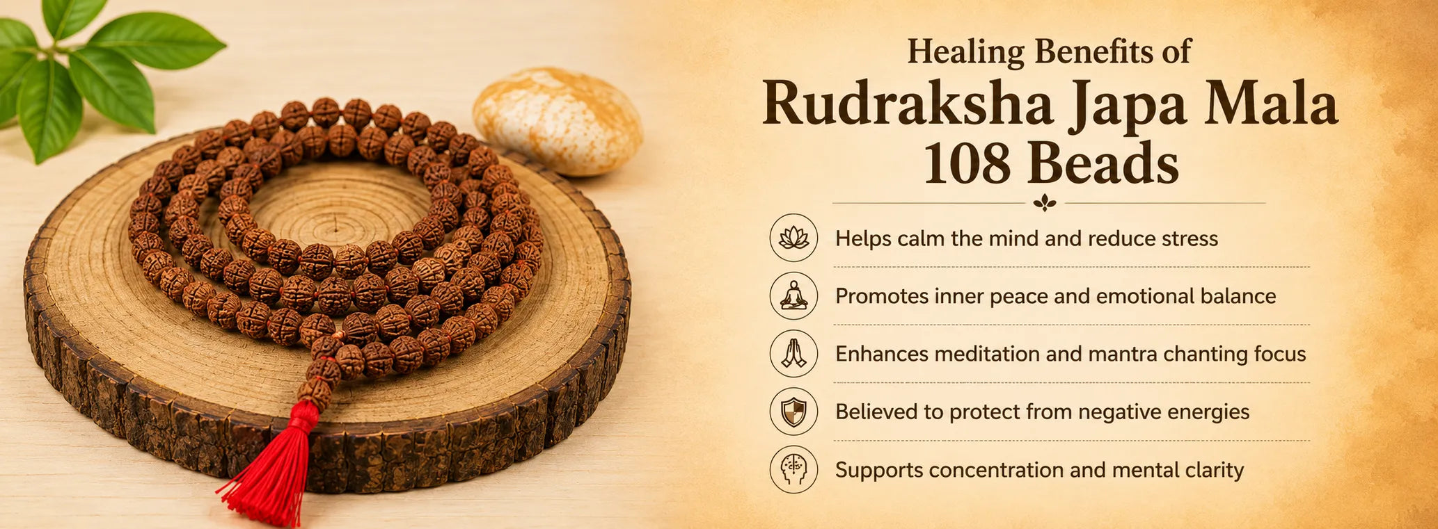 Rudraksha Japa Mala 108 — detail banner 1