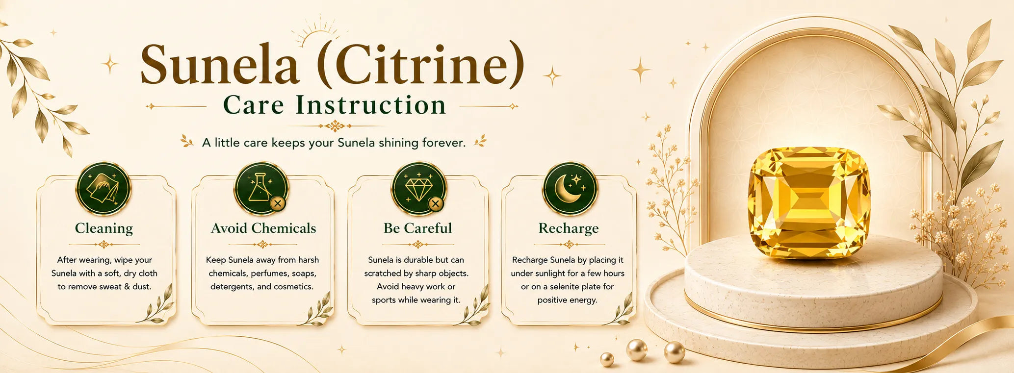 Sunela Stone (Citrine) — detail banner 1