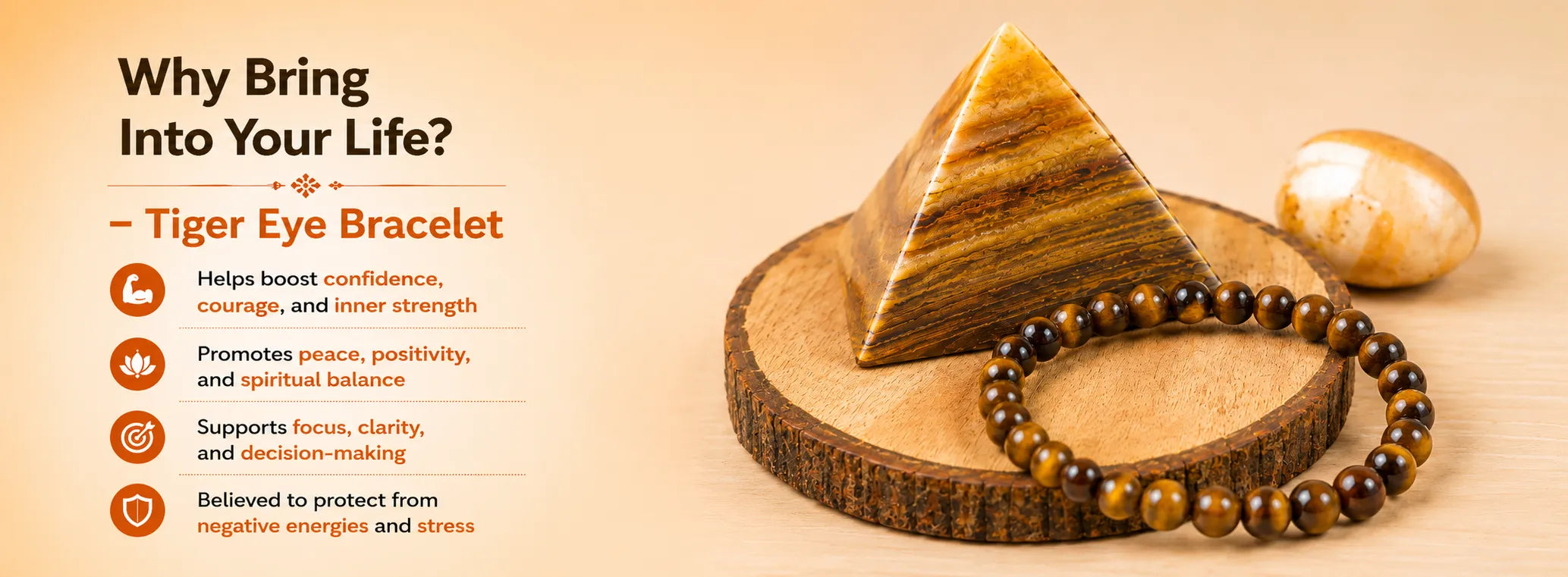 Tiger Eye Bracelet — detail banner 2